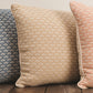 Scalloped Tan Pillow 21x21 Woven Pillow