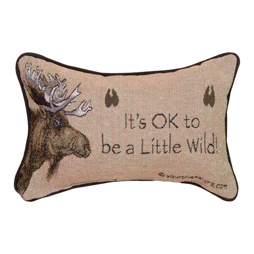 Advice From A Moose Word Pillow 12.5x8"