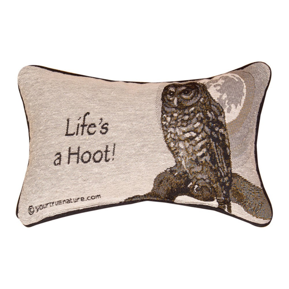 Advice From A Owl Word Pillow 12.5x8"