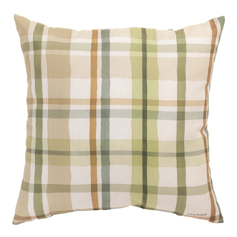 Throw Pillow Green Fields Green Climaweave Pillow 18" Indoor/Outdoor