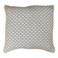 Scalloped Blue Pillow 21x21 Woven Pillow