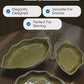 Vintage Green Leaf Trinket or Snack Bowls - Set of 3