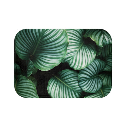 Bath Mat Green Leaf Large and Small Sizes