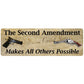 2nd Amendment - Tin Sign 10.5in x 3.5in