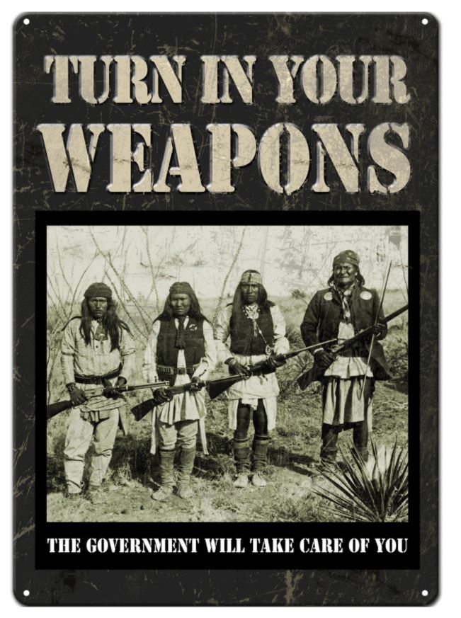 Turn in your Weapons - 12"x17" - Tin Sign