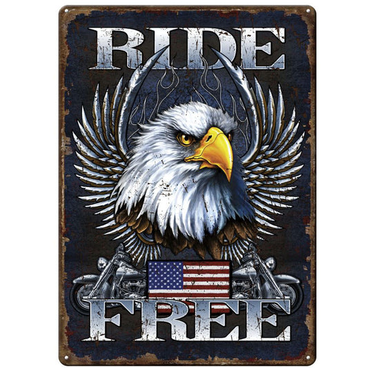 Ride Free - Tin Sign 12in x 17in