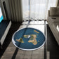 Flat Earth Round Rug