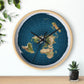 Flat Earth 10 inch Wall clock