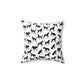 Black Dog AOP Spun Polyester Square Pillow