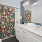 Shower Curtains 71x74 Retro Flower