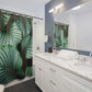Shower Curtains 71x74 Green Leaf