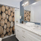 Shower Curtains 71x74 Wood Stack