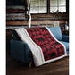 Buffalo Plaid Red Bear - Quilted Fleece Throw - 50x60"