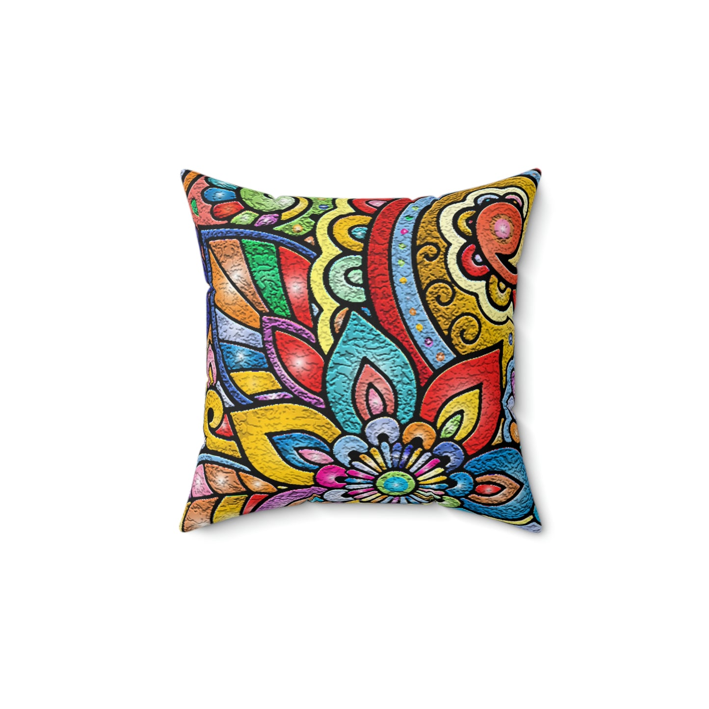 Crackle Image Spun Polyester Square Pillow