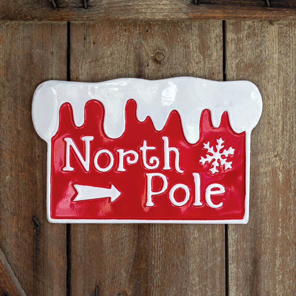 North Pole Wall Sign