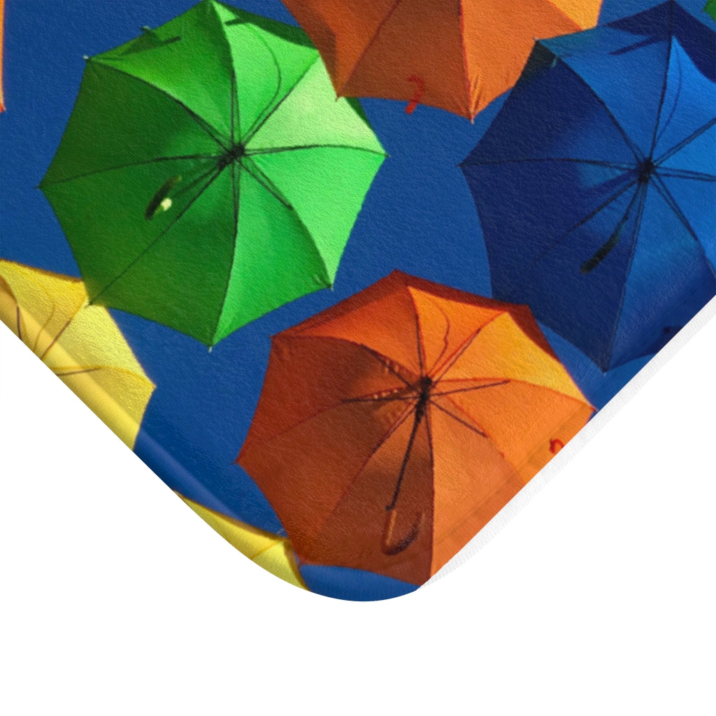 Bath Mat Colorful Umbrella's Large and Small Sizes