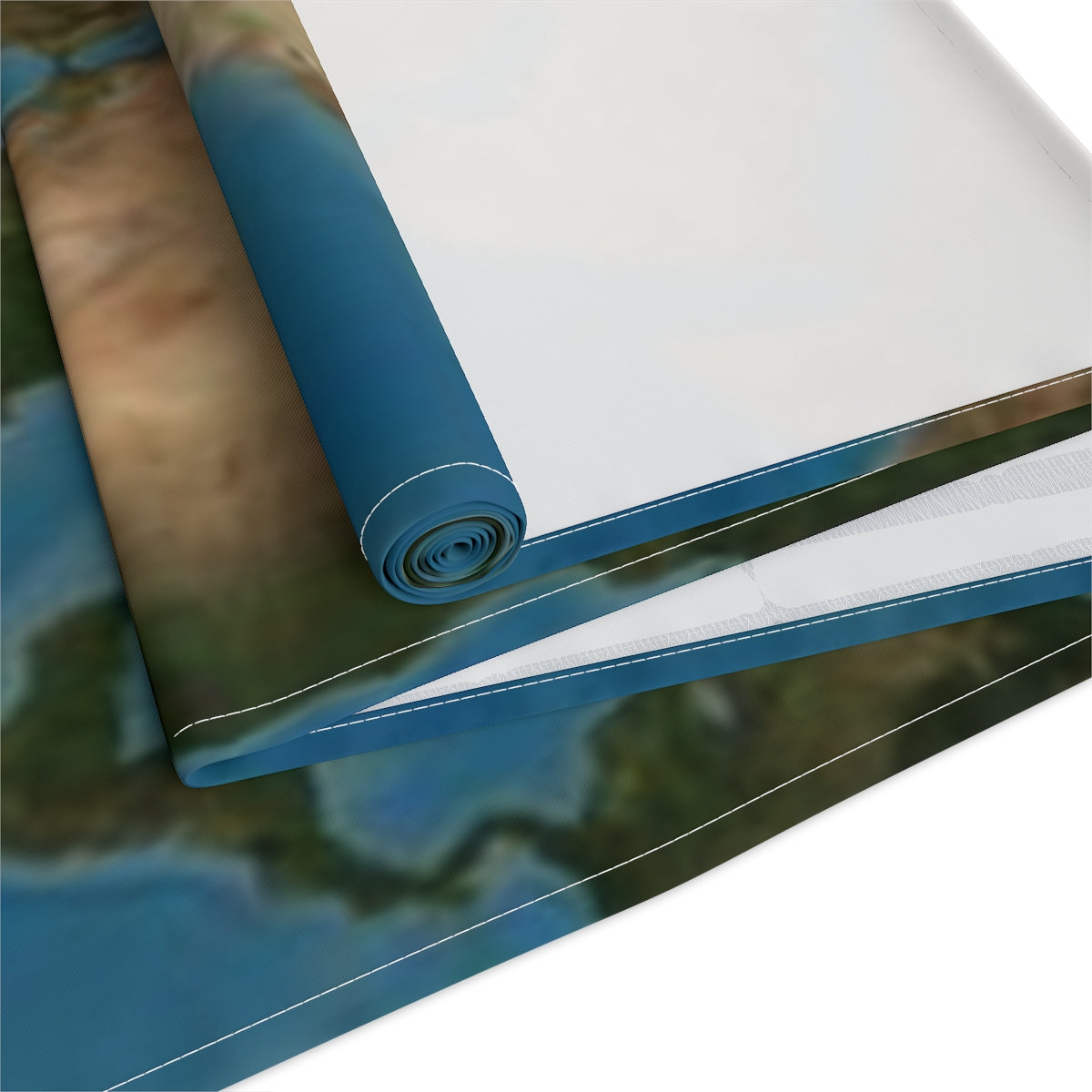 Flat Earth Table Runner (Cotton, Poly)