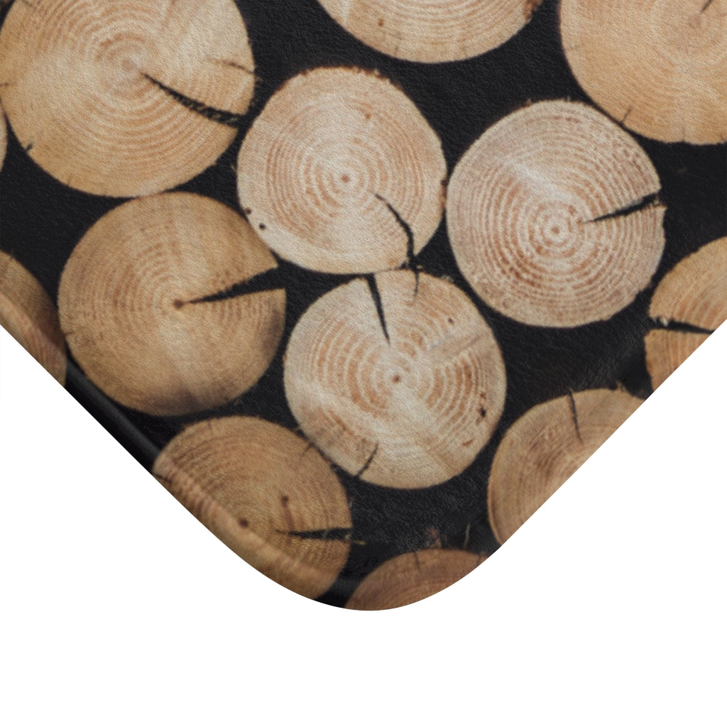 Bath Mat Wood Stack Large and Small Sizes