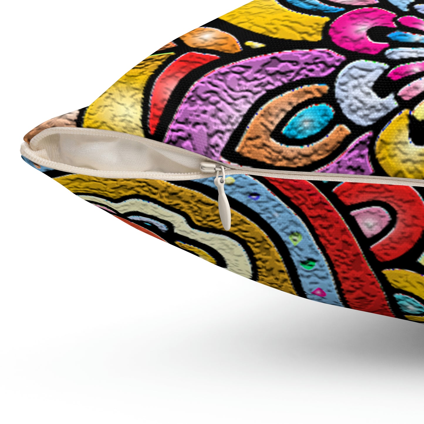 Crackle Image Spun Polyester Square Pillow