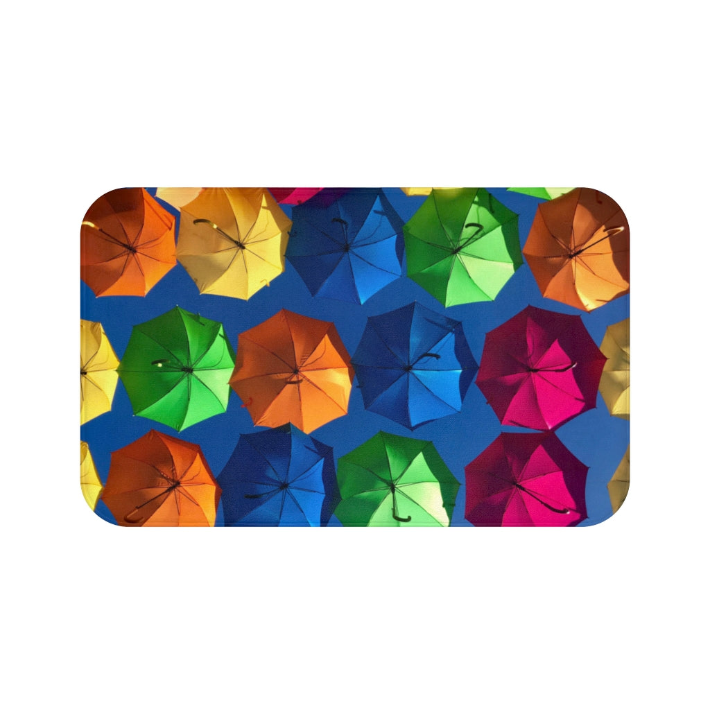 Bath Mat Colorful Umbrella's Large and Small Sizes