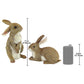 Bashful and Hopper Bunny Statues