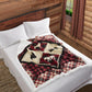 Diamond Bear - Quilted Fleece Lined Throw - 50x60"