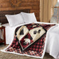 Diamond Bear - Quilted Fleece Lined Throw - 50x60"