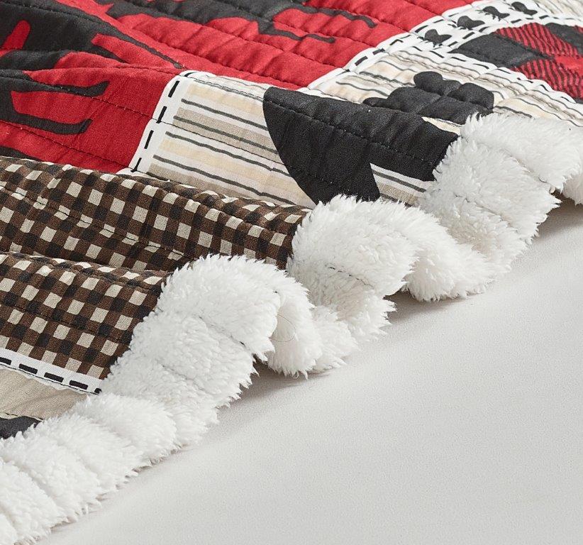 Lodge Life - Quilted Fleece Throw 50x60"