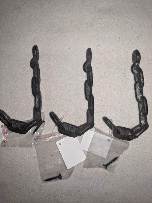 Chain Link Hooks Set of 3 - 4.5" x 2.5"