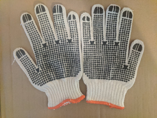 Polka-Dot Grip Gloves - Pack of 6 pairs