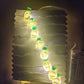 Mini Pineapple String Lights - Fairy Lights  5 Ft - 15 LED Bulbs - Magnetic