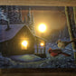 Golden Frost Cardinals LED Lighted Canvas Art 16"x12"
