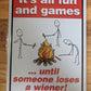 It's All Fun and Games - Red - Large 12x17" - Tin Sign