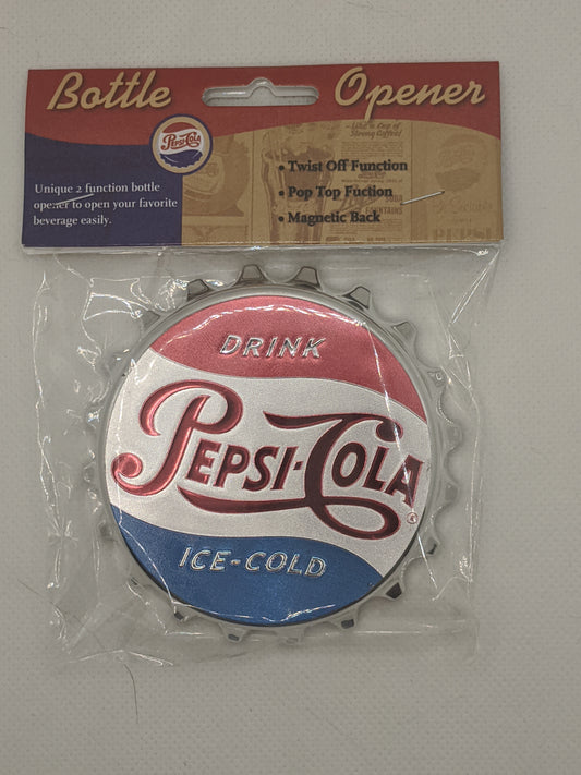 Pepsi Magnetic Bottle Opener - 3.5" Diameter