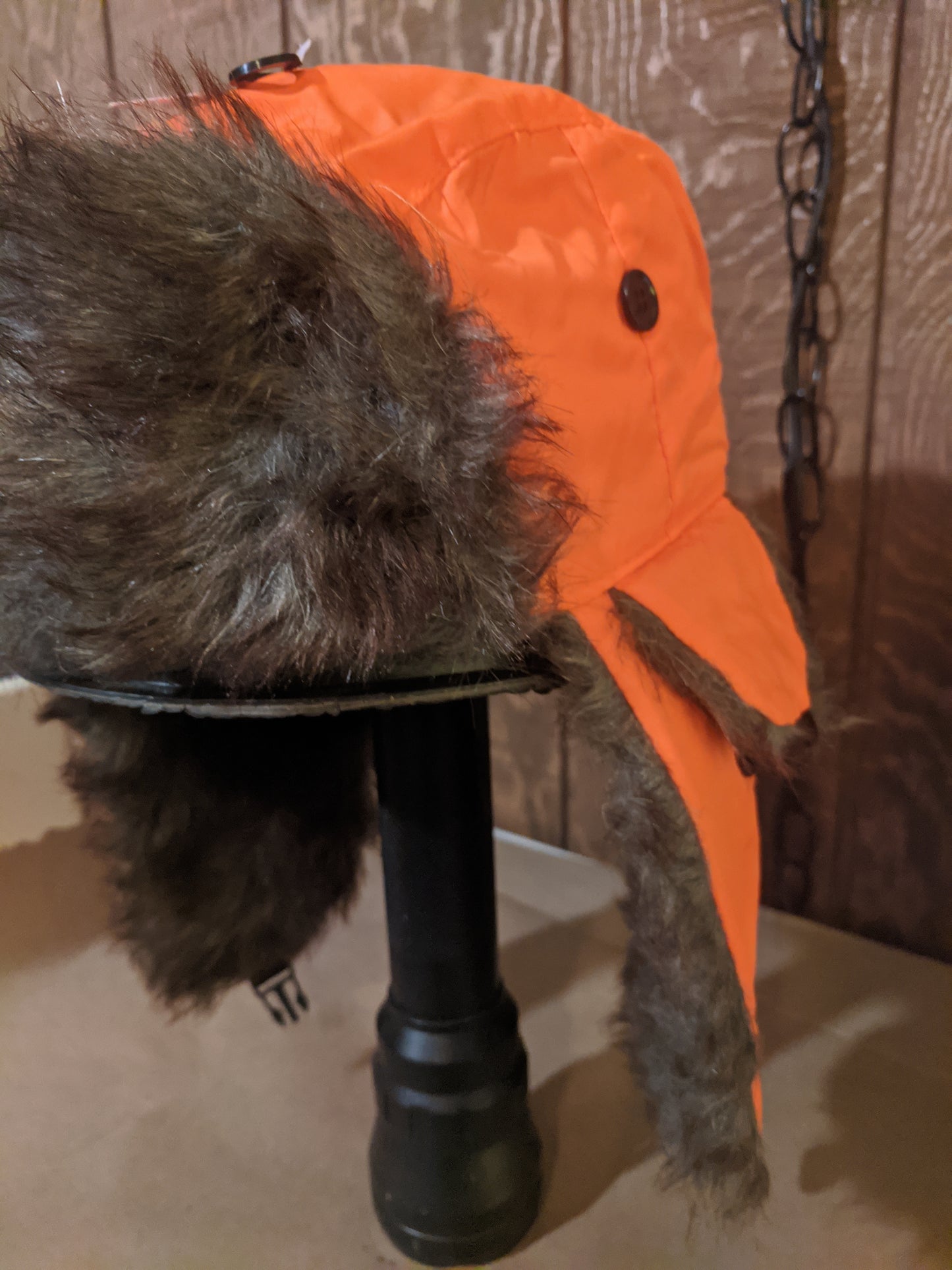 Hunters Trapper Cap - Safety Orange - Adult One size fits most