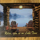 Relax Your on Lake Time - 12x17 Tin Sign