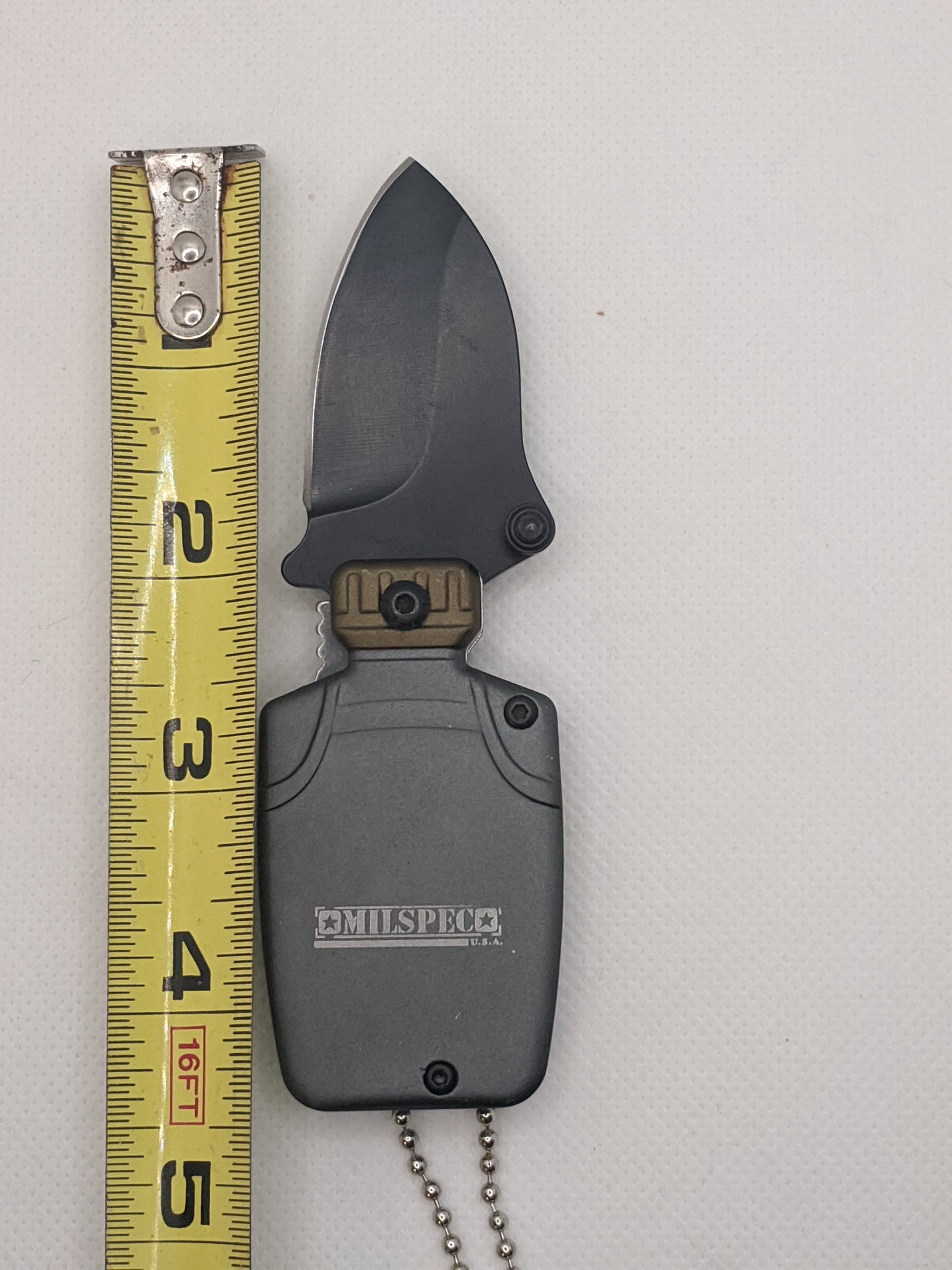 MilSpec Lighter Knife - 2" Blade with Keychain