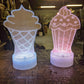 Color Changing 3D LED Ice Cream Lights - Set of 2