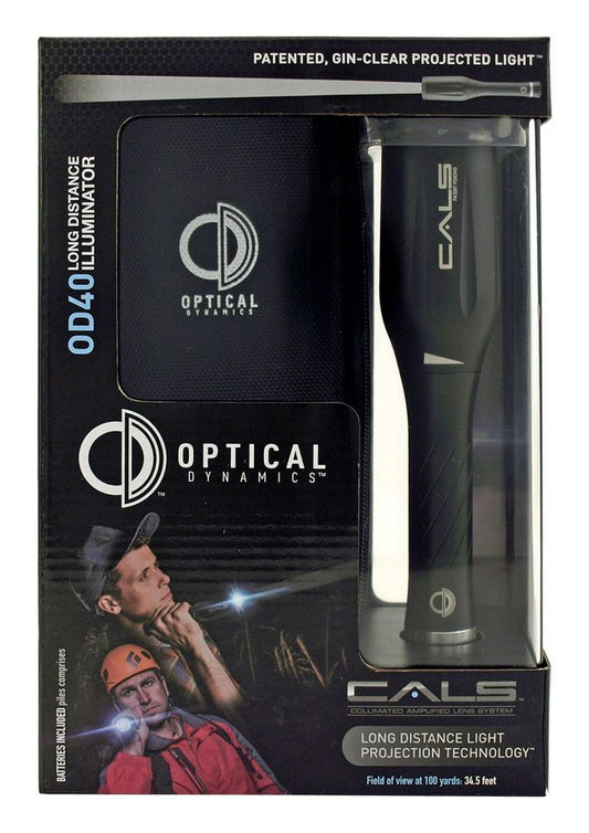 OD40 Long Distance Light Projection Optical Dynamics Flashlight - Black