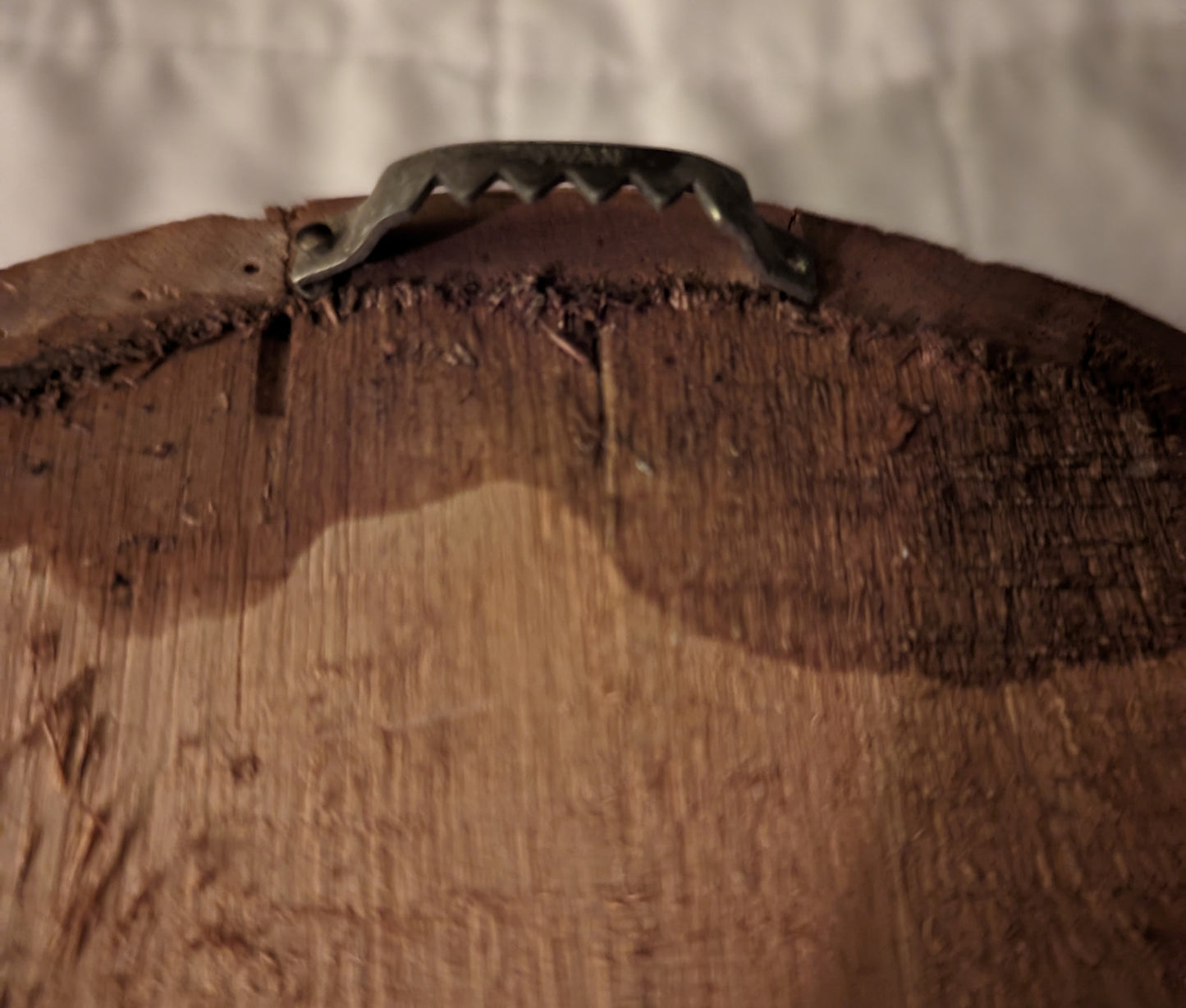 Folk Art Barrel Diorama - 9" - Old Lady by the Fire