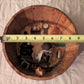 Folk Art Barrel Diorama - 9" - Old Lady by the Fire