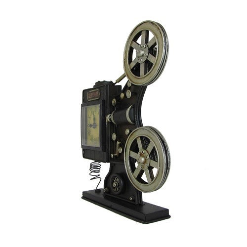 Old School Film Projector Tabletop Clock