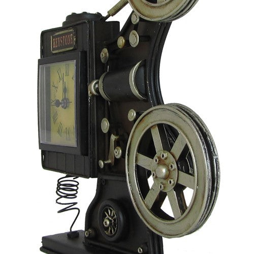 Old School Film Projector Tabletop Clock