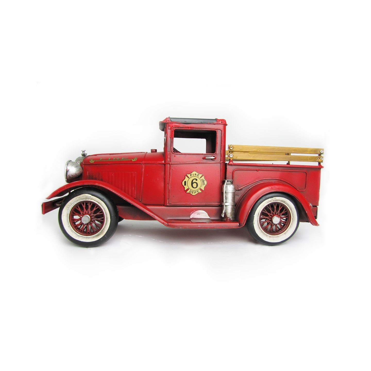 12.6" Antique Style Model American Fire Truck