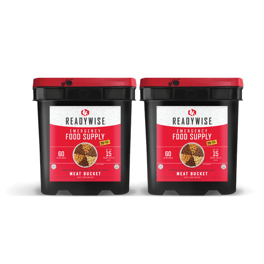 120 Serving Meat Package Includes: 2 Freeze Dried Meat Buckets