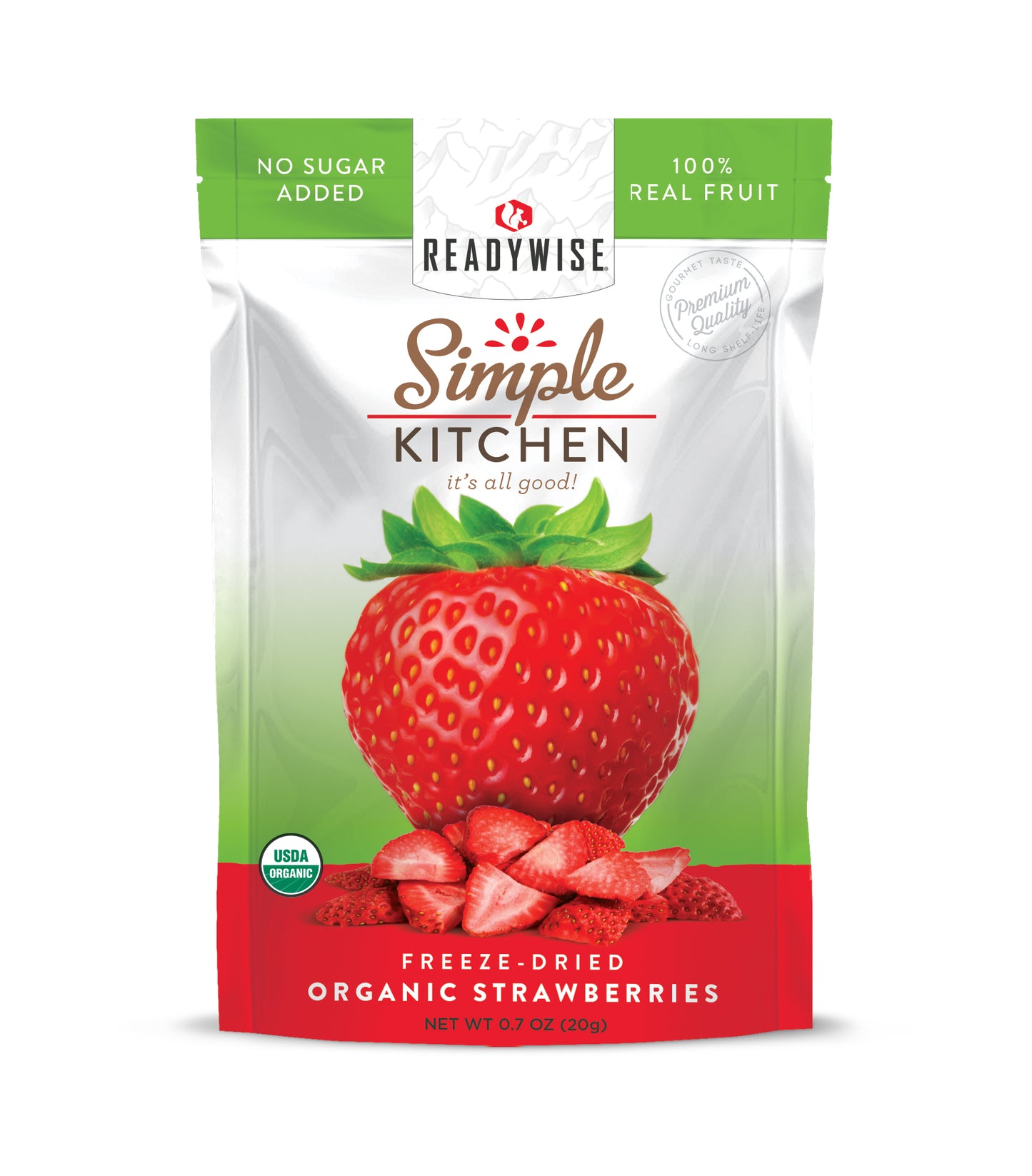 Simple Kitchen Organic Freeze-Dried Strawberries - 6 Pack