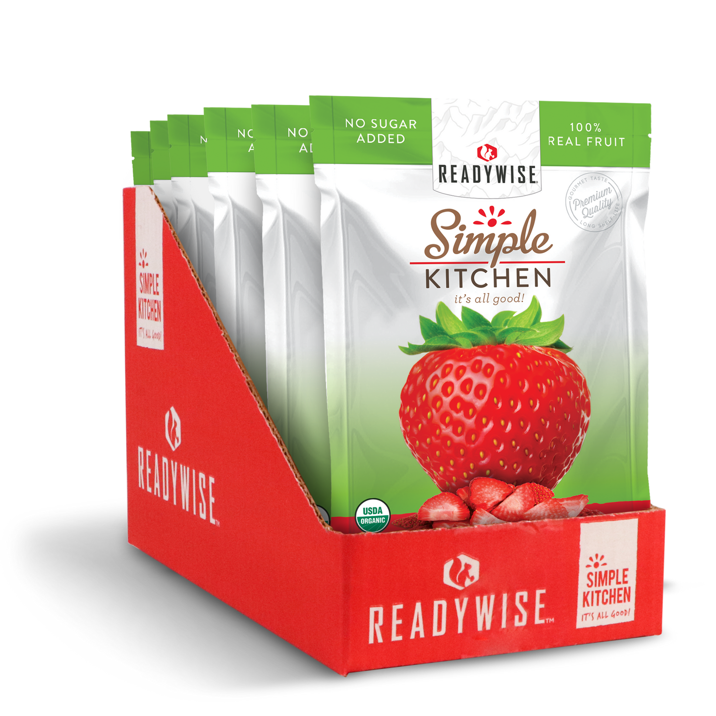 Simple Kitchen Organic Freeze-Dried Strawberries - 6 Pack