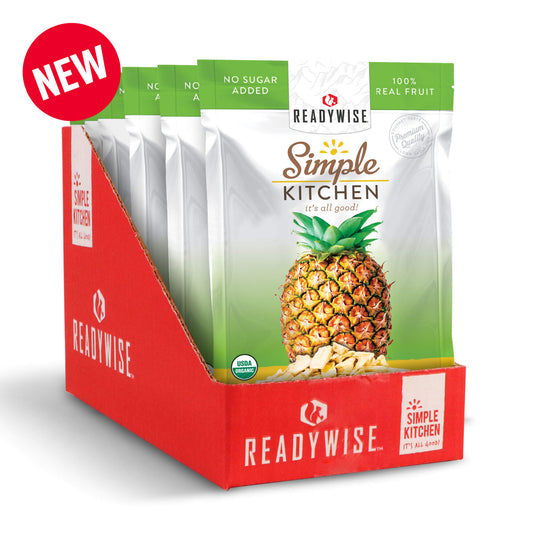 Simple Kitchen Organic Freeze-Dried Pineapples - 6 Pack