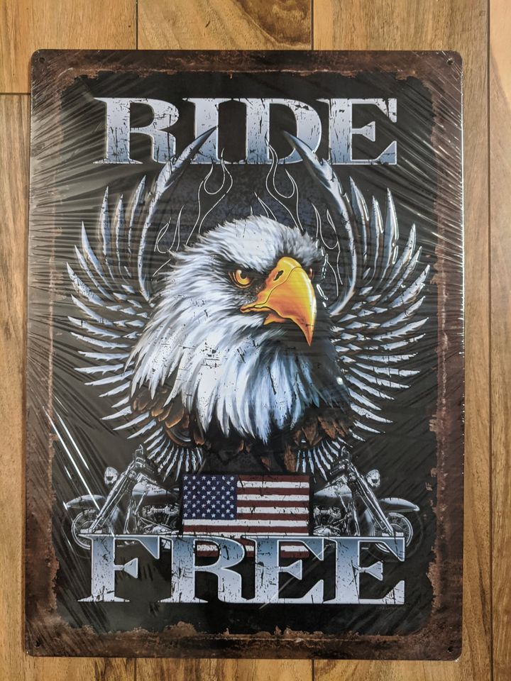 Ride Free - Tin Sign 12in x 17in