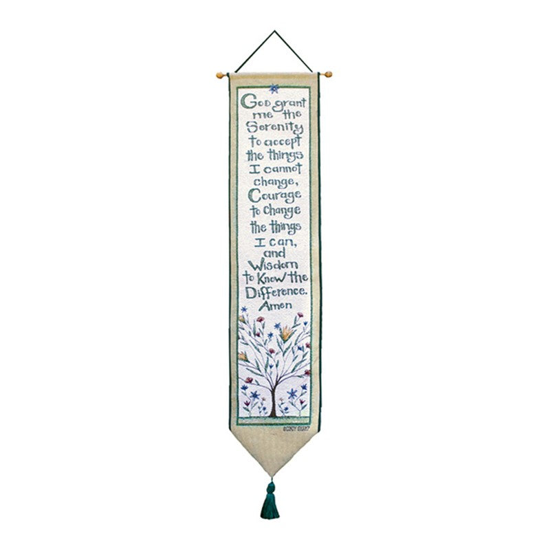 Serenity Prayer-9X41 Woven Tapestry Bell Pull